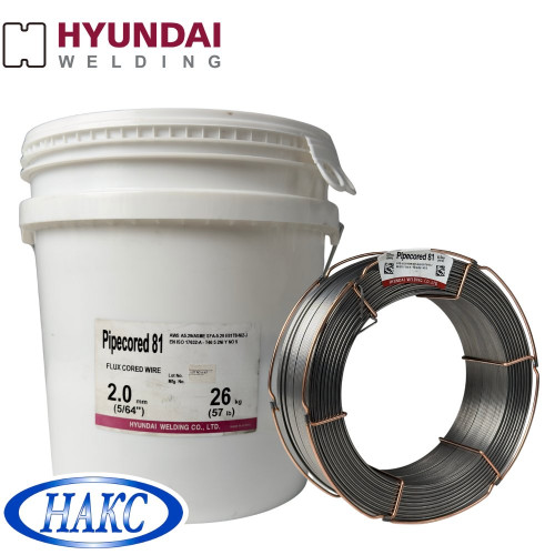 Проволока порошковая самозащитная Hyundai Welding Pipecored 81 2,0 мм (26кг)
